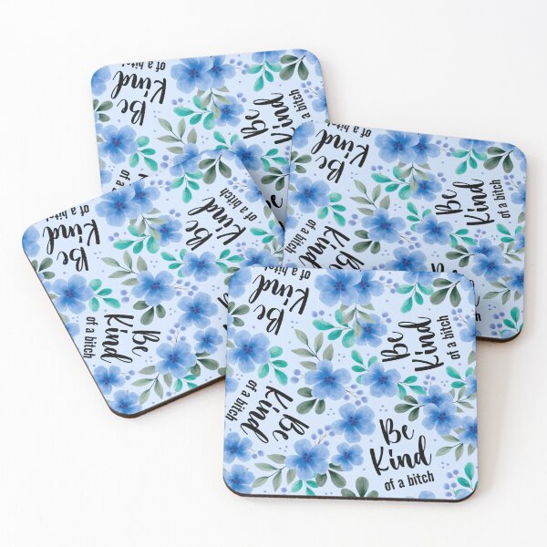 Item preview, Be Kind of a Bitch Pretty Sweary Floral designed and sold by KrisInStitches.