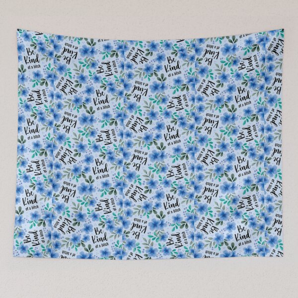 Item preview, Be Kind of a Bitch Pretty Sweary Floral designed and sold by KrisInStitches.