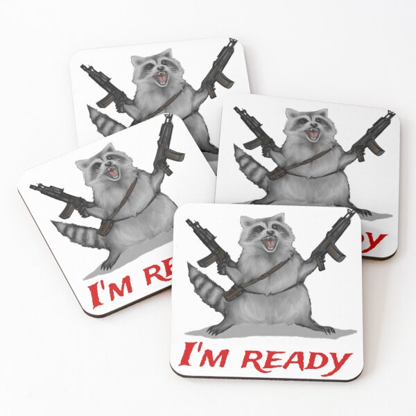 Item preview, Raccoon ready for war designed and sold by Almendra21.