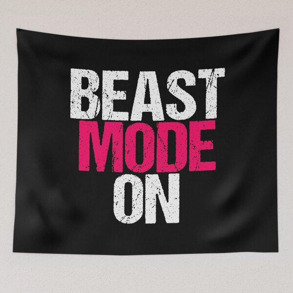 Item preview, Beast Mode On | Gym Quote Apparel for Serious Athletes designed and sold by typoinspired.