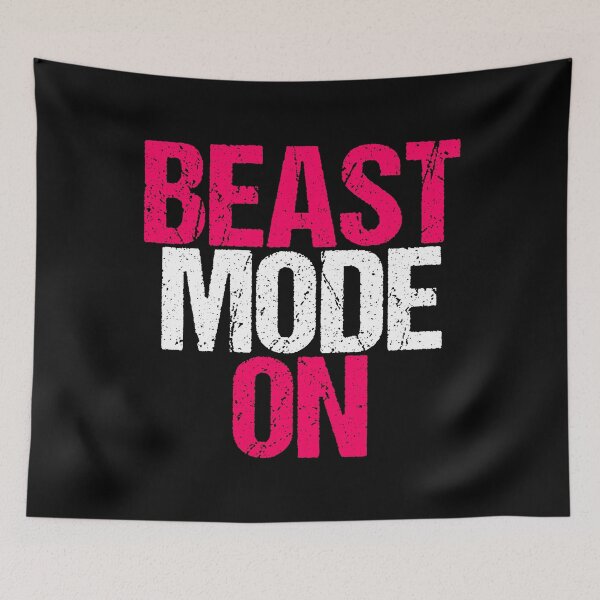 Item preview, Beast Mode On | Gym Quote Apparel for Serious Athletes designed and sold by typoinspired.
