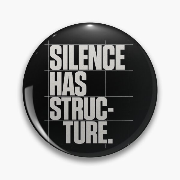 Item preview, Silence Has Structure – Brutalist Grid Statement designed and sold by notokstudio.