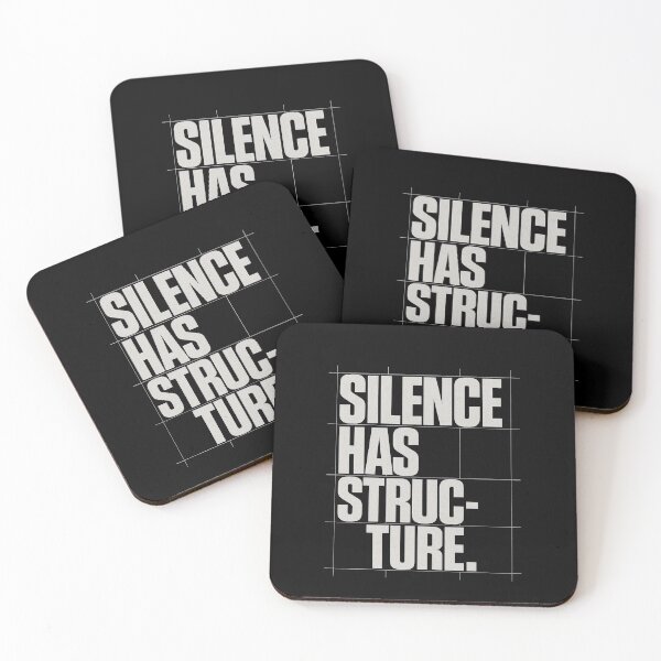 Item preview, Silence Has Structure – Brutalist Grid Statement designed and sold by notokstudio.
