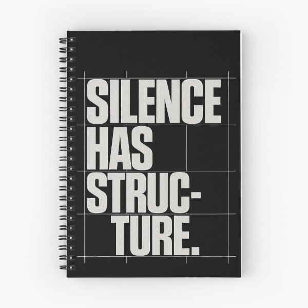 Item preview, Silence Has Structure – Brutalist Grid Statement designed and sold by notokstudio.
