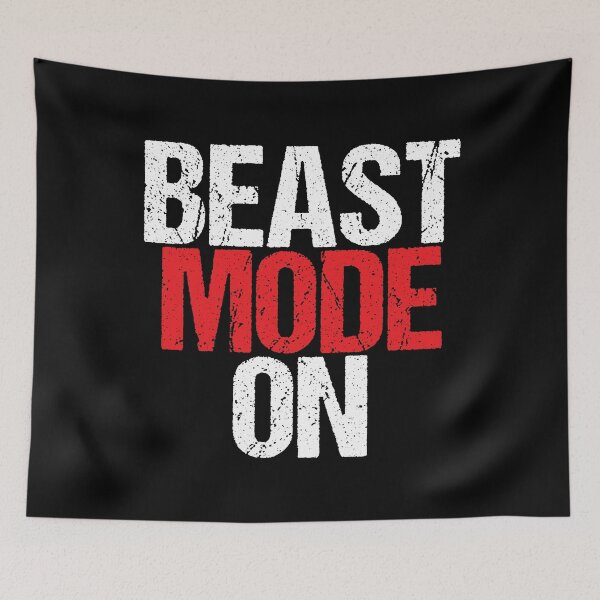 Item preview, Beast Mode On | Gym Quote Apparel for Serious Athletes designed and sold by typoinspired.