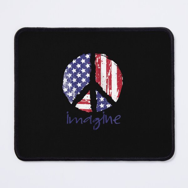 Item preview, Imagine Peace American Flag USA PEace Sign 4th of July designed and sold by Juan Pedro Matta.