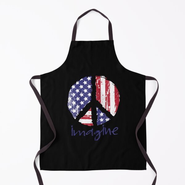 Item preview, Imagine Peace American Flag USA PEace Sign 4th of July designed and sold by Juan Pedro Matta.