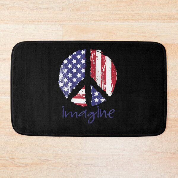 Item preview, Imagine Peace American Flag USA PEace Sign 4th of July designed and sold by Juan Pedro Matta.