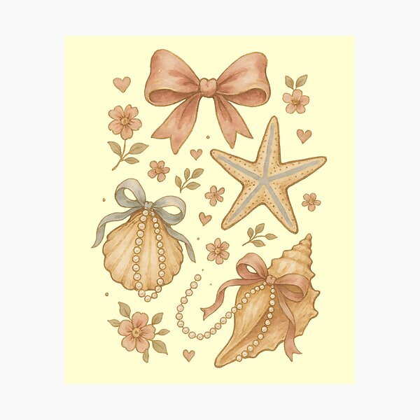 Item preview, Coastal Coquette designed and sold by DemureArtsy.