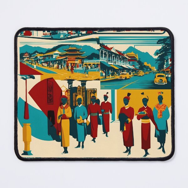 Item preview, George Town Malaysia Vintage Travel Tourism 2 designed and sold by TravelersGems.