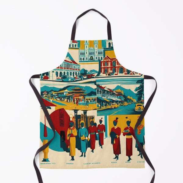 Item preview, George Town Malaysia Vintage Travel Tourism 2 designed and sold by TravelersGems.