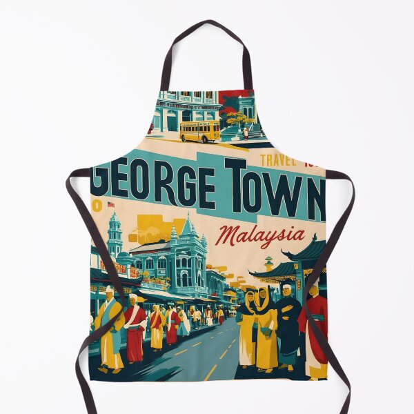 Item preview, George Town Malaysia Vintage Travel Tourism 2 designed and sold by TravelersGems.