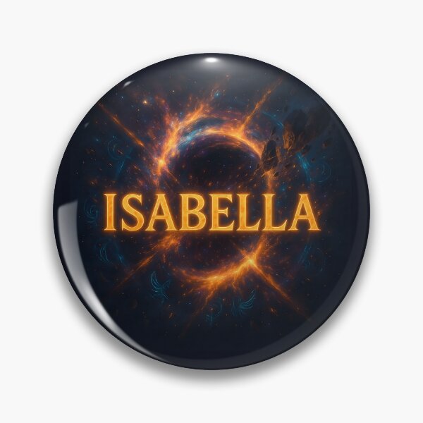 Item preview, Isabella – Cosmic Flame Oracle | Galactic Magic Name Art designed and sold by VoidBloom Studio.