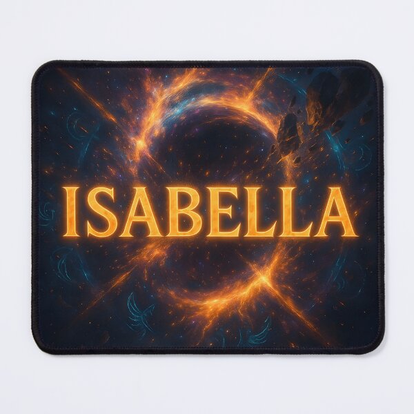 Item preview, Isabella – Cosmic Flame Oracle | Galactic Magic Name Art designed and sold by VoidBloom Studio.