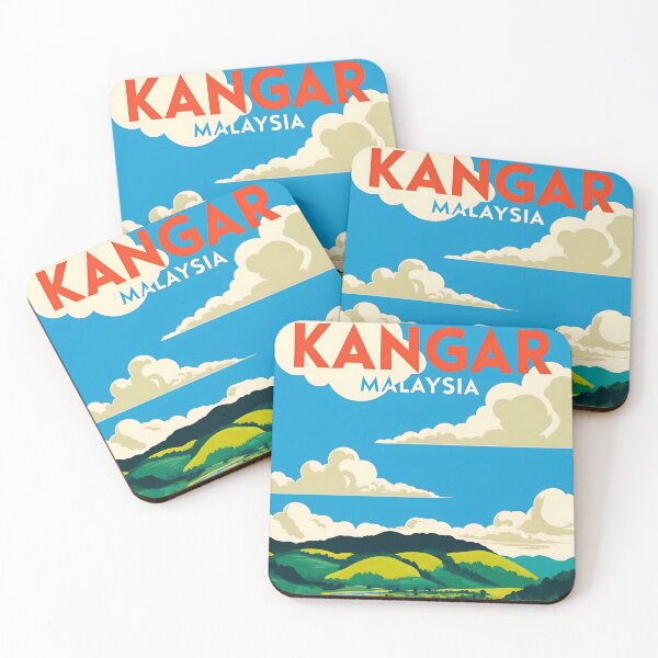 Item preview, Kangar Malaysia Vintage Travel Tourism 2 designed and sold by TravelersGems.