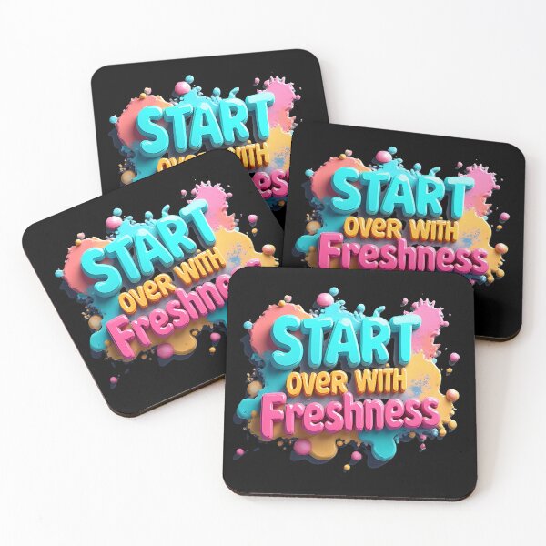 Item preview, Over With Freshness - Vibrant Splash Text Design designed and sold by Ayutthaya Vibes.