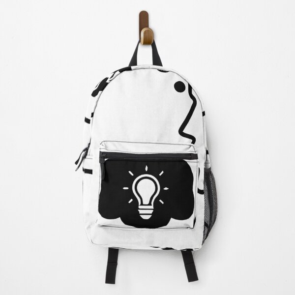 Item preview, Creative Head Silhouette with Brain and Light Bulb Icon Vector Illustration Representing Ideas, Innovation, and Thinking Concept designed and sold by AtonuHaque.