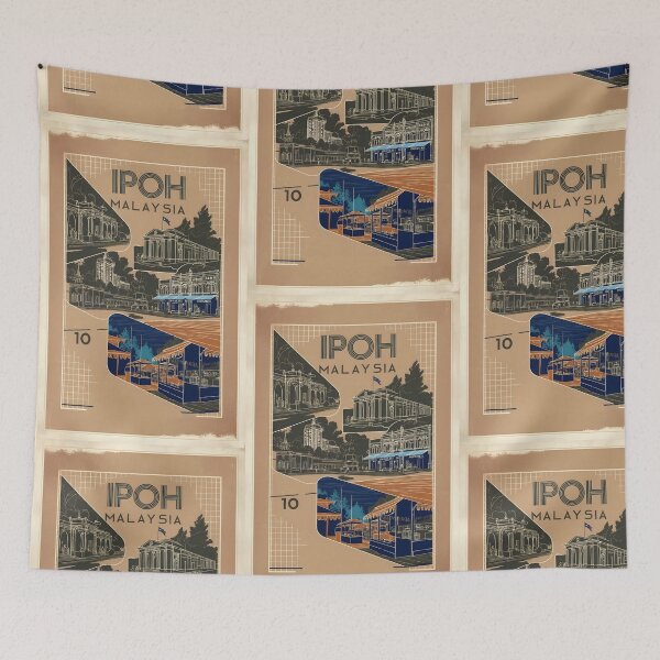 Item preview, Ipoh Malaysia Vintage Travel Tourism 2 designed and sold by TravelersGems.