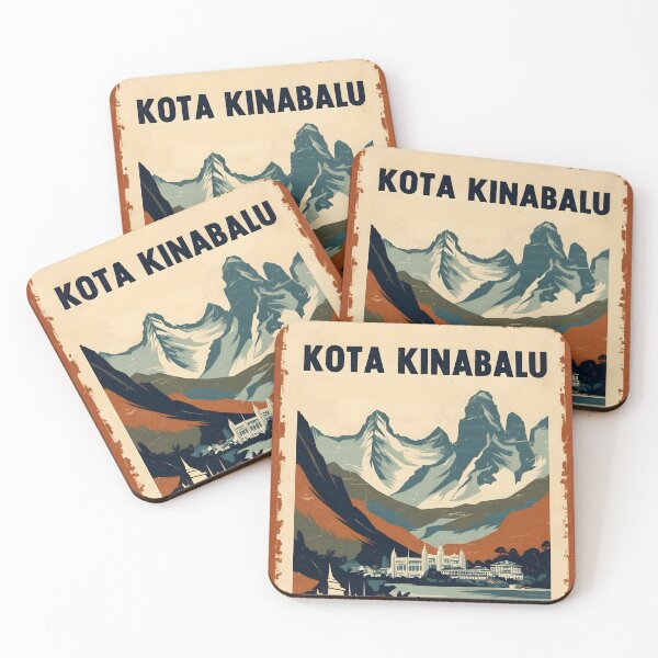 Item preview, Kota Kinabalu Malaysia Vintage Travel Tourism designed and sold by TravelersGems.