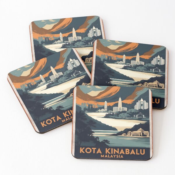Item preview, Kota Kinabalu Malaysia Vintage Travel Tourism designed and sold by TravelersGems.