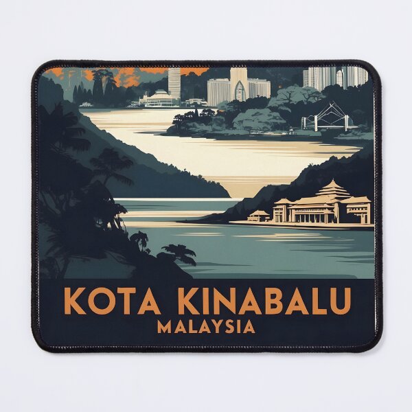 Item preview, Kota Kinabalu Malaysia Vintage Travel Tourism designed and sold by TravelersGems.