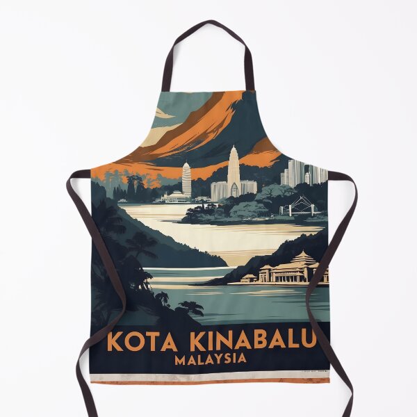 Item preview, Kota Kinabalu Malaysia Vintage Travel Tourism designed and sold by TravelersGems.