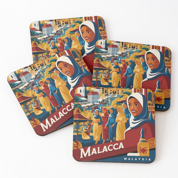 Item preview, Malacca Malaysia Vintage Travel Tourism designed and sold by TravelersGems.