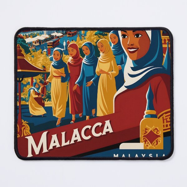 Item preview, Malacca Malaysia Vintage Travel Tourism designed and sold by TravelersGems.