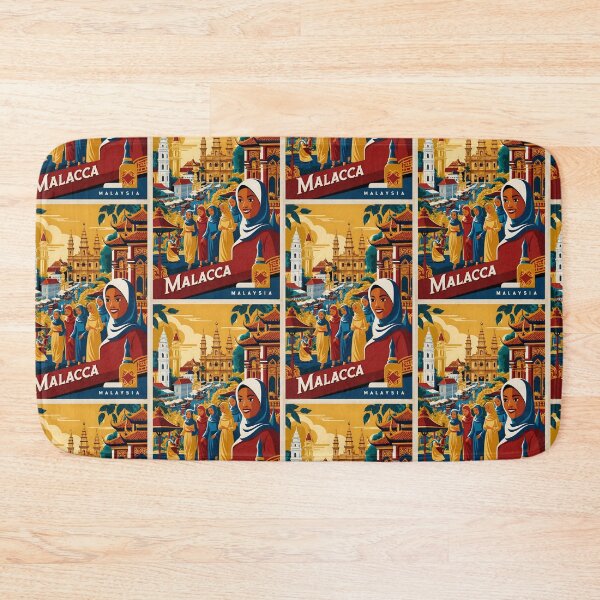 Item preview, Malacca Malaysia Vintage Travel Tourism designed and sold by TravelersGems.