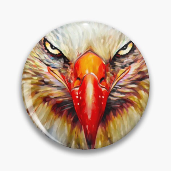 Item preview, Fierce Eagle – Intense Stare Wildlife Portrait designed and sold by LezzArts.