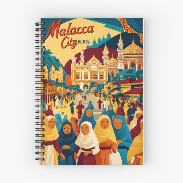 Item preview, Malacca City Malaysia Vintage Travel Tourism 2 designed and sold by TravelersGems.
