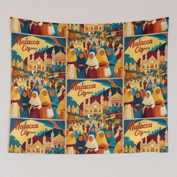 Item preview, Malacca City Malaysia Vintage Travel Tourism 2 designed and sold by TravelersGems.
