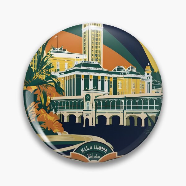 Item preview, Kuala Lumpur Malaysia Vintage Travel Tourism designed and sold by TravelersGems.