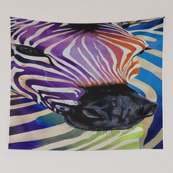 Item preview, Rainbow Zebra designed and sold by leen12 Art Designs Prints.