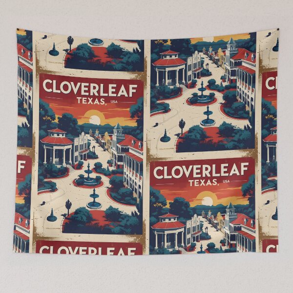 Item preview, Cloverleaf Texas USA Vintage Travel Tourism  designed and sold by TravelersGems.