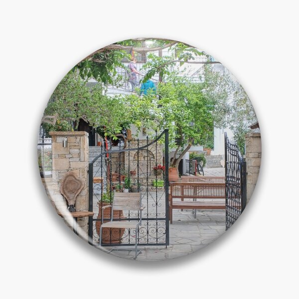 Item preview, Lovely courtyard in Potos. Greece. designed and sold by ronsaunders47.
