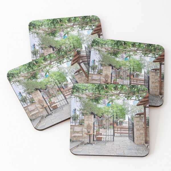 Item preview, Lovely courtyard in Potos. Greece. designed and sold by ronsaunders47.
