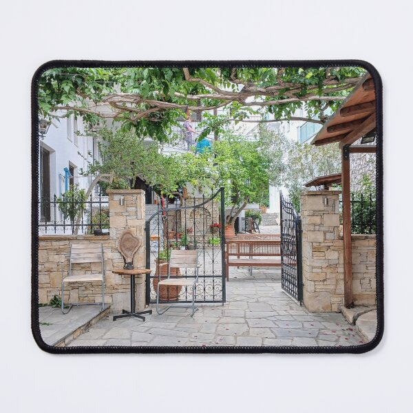 Item preview, Lovely courtyard in Potos. Greece. designed and sold by ronsaunders47.