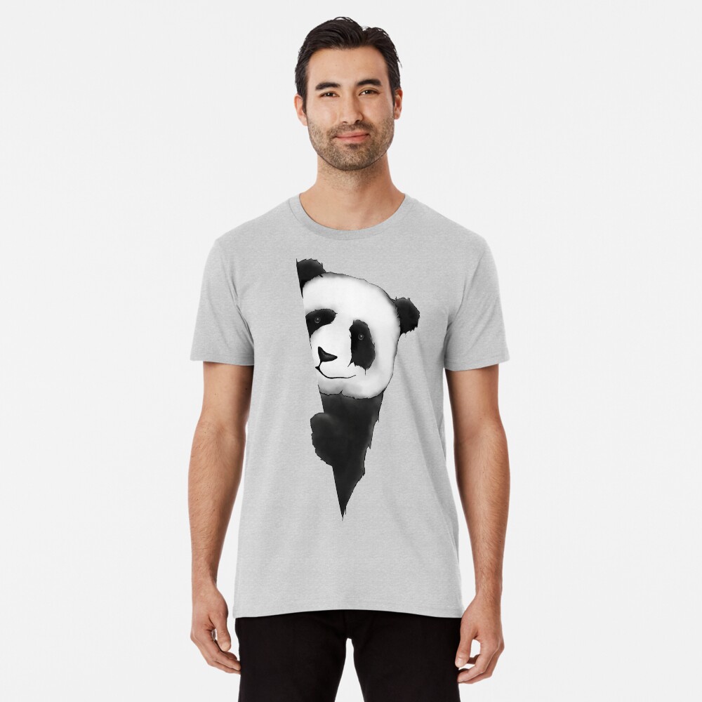 cooler stylischer Panda Bär Premium T-Shirt