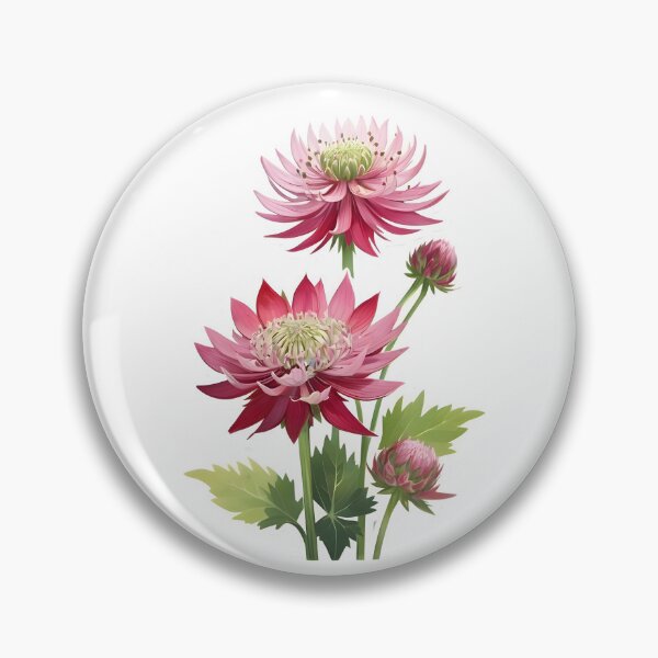Item preview, Red Astrantia designed and sold by HOMETOWN86.
