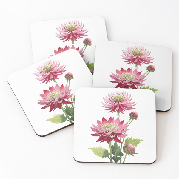 Item preview, Red Astrantia designed and sold by HOMETOWN86.