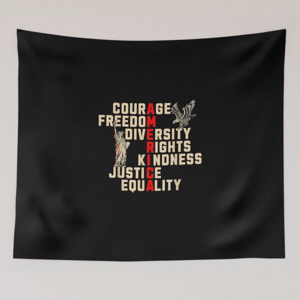 Item preview, Courage Freedom Diversity Rights Kindness Justice Equality designed and sold by Juan Pedro Matta.