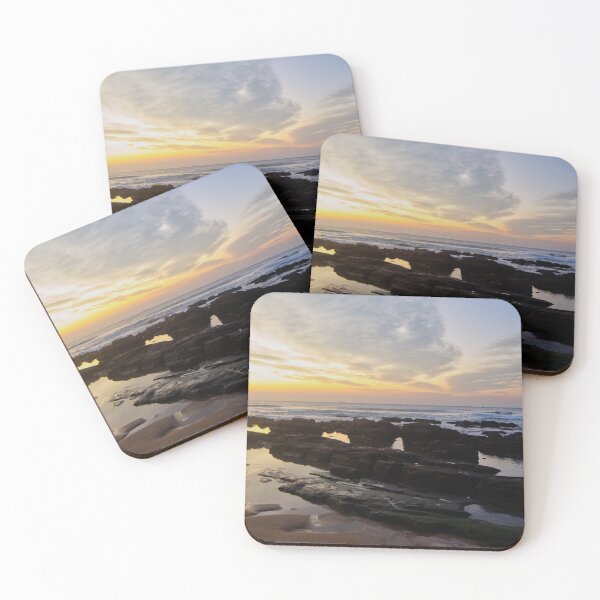Item preview, Umhlanga Dawn – Rocky Shoreline at Sunrise designed and sold by jacoalberts.