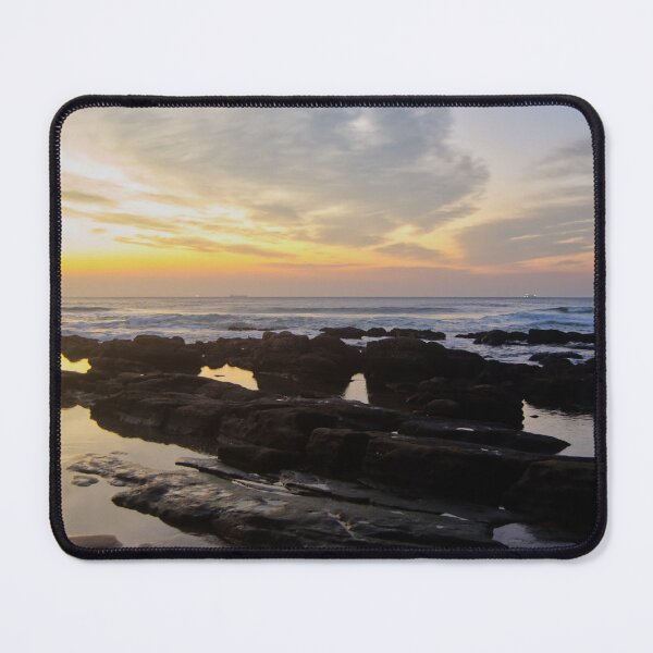 Item preview, Umhlanga Dawn – Rocky Shoreline at Sunrise designed and sold by jacoalberts.