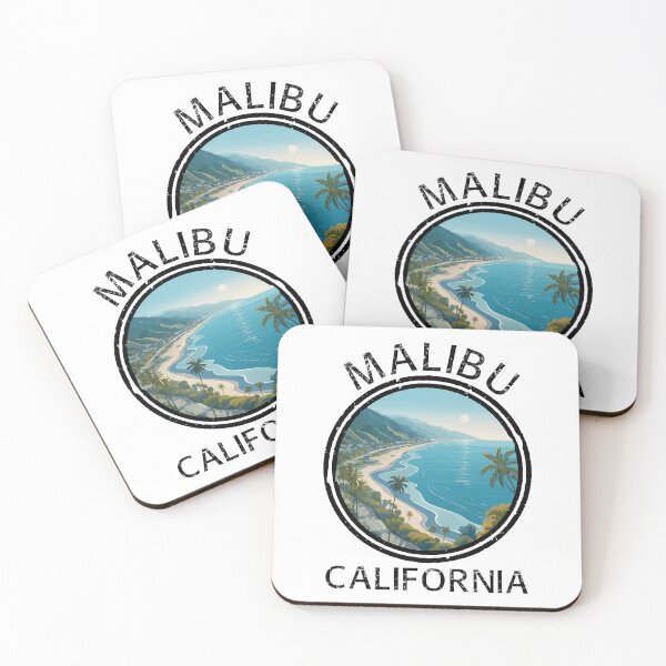 Item preview, Malibu - California (with Black Lettering) designed and sold by VelvetRoom.