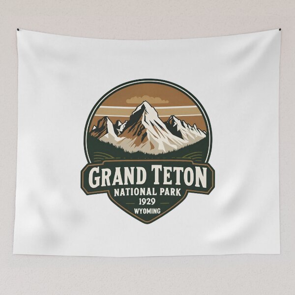 Item preview, Grand Teton National Park - Wyoming - US  designed and sold by GoodOldVintage.