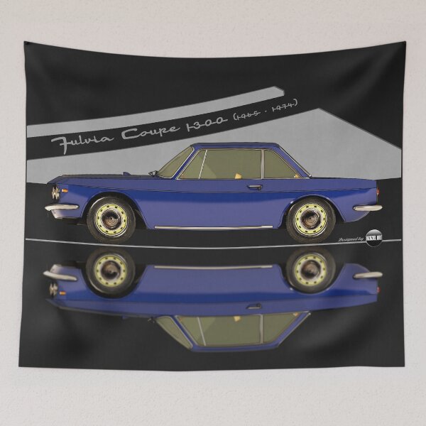 Item preview, Fulvia Coupé 1300 - 1965 -1974 - (Blu Hasta) – Rally Roots in Style designed and sold by Azaziel.