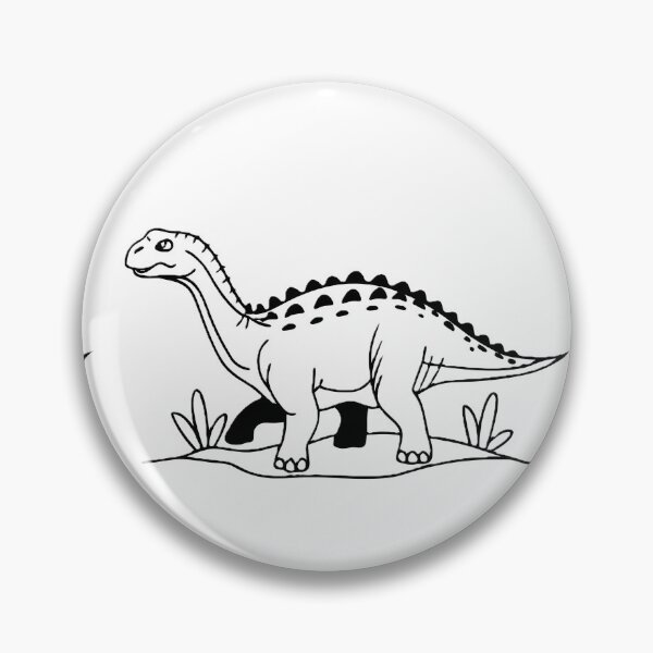 Item preview, Spiky-Backed Dinosaur in Simple Landscape designed and sold by ART ATTACK ZONE.