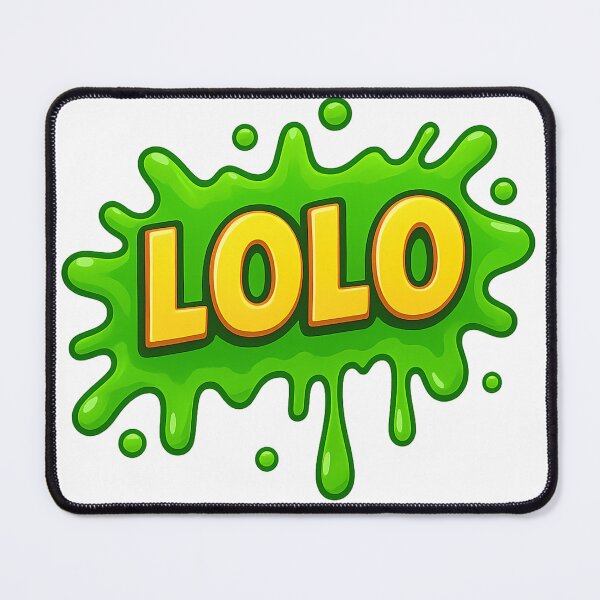 Item preview, LOLO – Yellow Lettering with Neon Green Slime designed and sold by pacobull90.