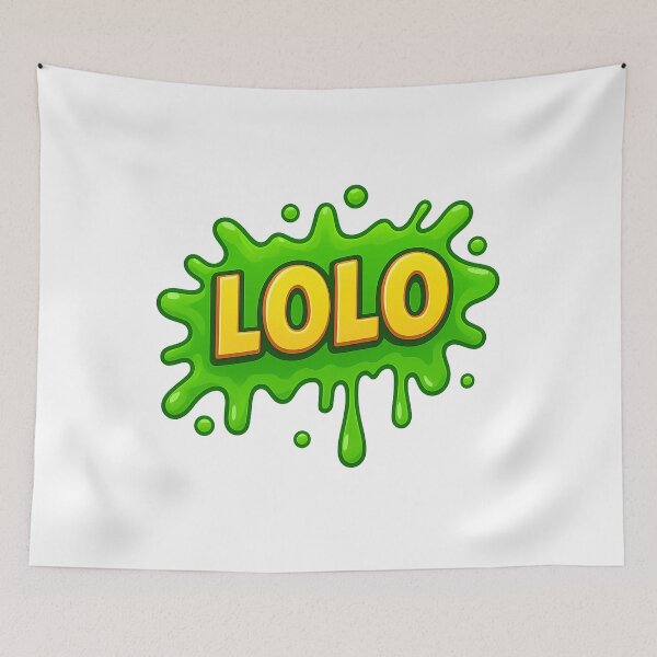 Item preview, LOLO – Yellow Lettering with Neon Green Slime designed and sold by pacobull90.